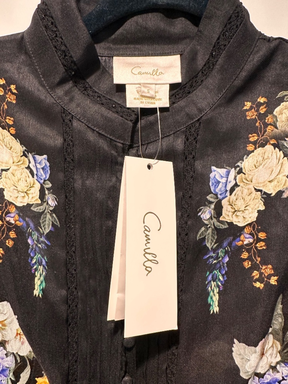 Camilla Ottoman Elegance Linen-silk Minidress Ottoman Elegance, Small - Picture 7 of 10